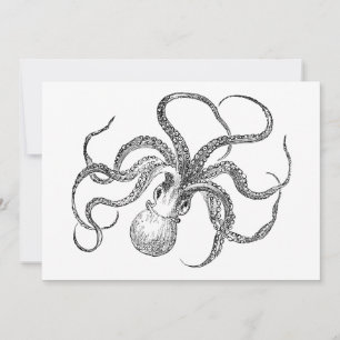 Vintage Octopus Sjabloon