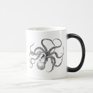 Vintage Octopus Sjabloon Magische Mok