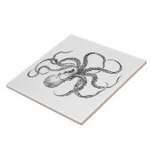 Vintage Octopus Sjabloon Tegeltje (Zijkant)