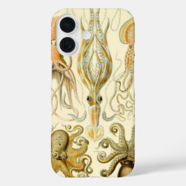 Vintage Octopus Squid Gamochonia door Ernst Haecke iPhone 16 Hoesje