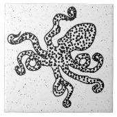 Vintage Octopus Tegeltje (Voorkant)