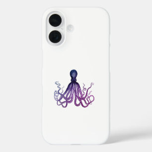 Vintage Octopus Zeedieren iPhone 16 Hoesje