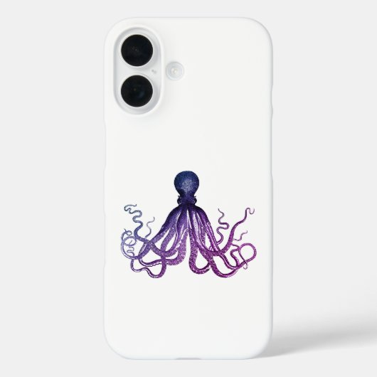 Vintage Octopus Zeedieren Case-Mate iPhone Case (Achterkant)