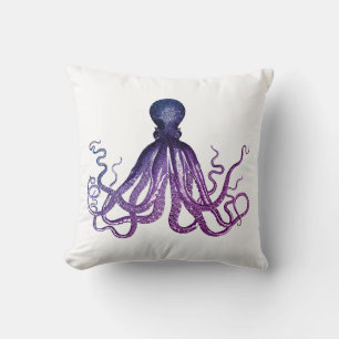 Vintage Octopus Zeeleven  Kussen