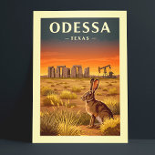 Vintage Odessa Texas Briefkaart