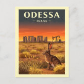 Vintage Odessa Texas Briefkaart (Voorkant)