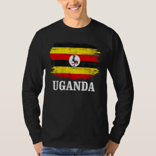 Vintage Oeganda vlag voor Oegandees T-shirt