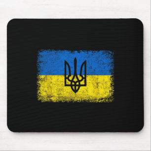 Vintage Oekraïne Oekraïense Vlag Oekraïense Leger Muismat