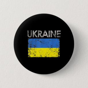 Vintage Oekraïne Oekraïense Vlag Trots Cadeau 1  Ronde Button 5,7 Cm