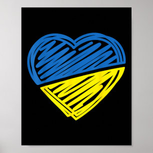 Vintage Oekraïne Oekraïense Vlag Trots Oekraïne Vl Poster