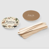 Vintage Oerwoud Baby shower Handwaaier (Niet-gemonteerd)