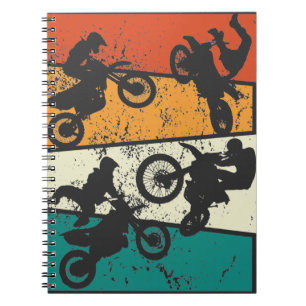 vintage Off Road Enduro motocross motorfiets Notitieboek