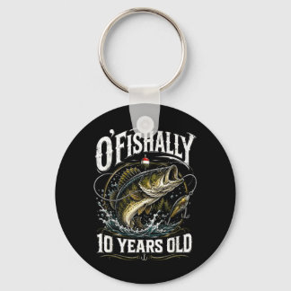 Vintage Ofishally 10 Jaar Oude Visserij 10e Sleutelhanger