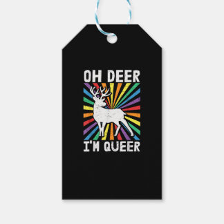Vintage Oh Hert Ik Ben Queer Pride LGBT Homo Lesbi Cadeaulabel