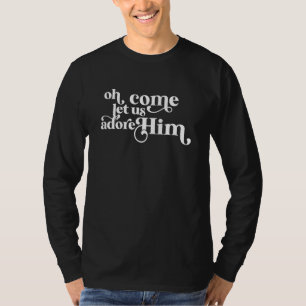 Vintage Oh kom ons toelaten hem Christelijke Chris T-shirt