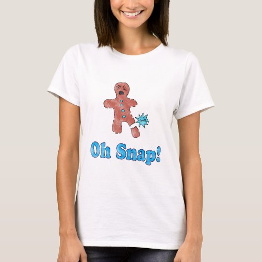 Vintage Oh Snap Gingerbrood Man Shirt (Voorkant)