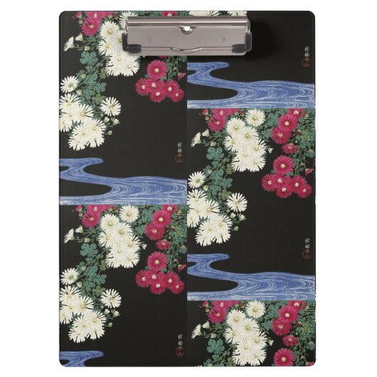 Vintage Ohara Koson Chrysanthemum Kunst Klembord (Voorkant)