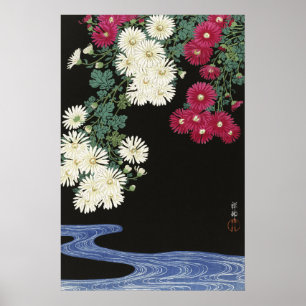 Vintage Ohara Koson Chrysanthemum Kunst Poster