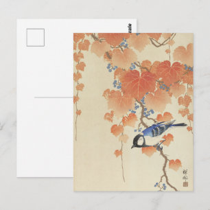 Vintage Ohara Koson Japanse Vogel Kunstprint Briefkaart