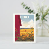 Vintage Ohio Briefkaart (Staand voorkant)
