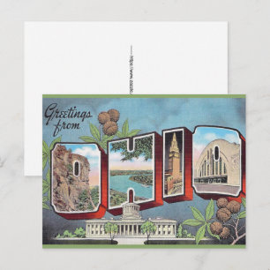 Vintage Ohio Briefkaart