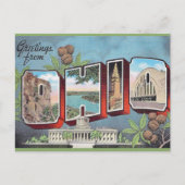 Vintage Ohio Briefkaart (Voorkant)