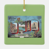 Vintage Ohio Keramisch Ornament (Achterkant)