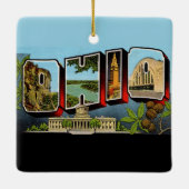 Vintage Ohio Keramisch Ornament (Achterkant)