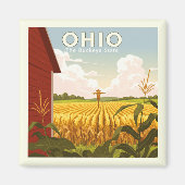 Vintage Ohio Magneet (Voorkant)