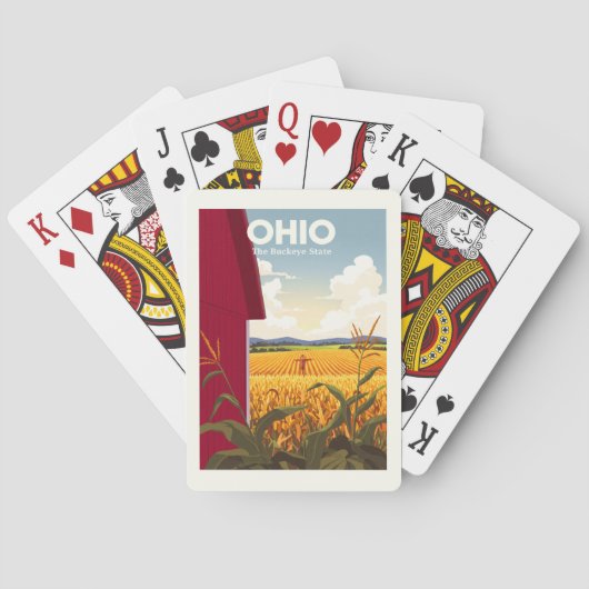 Vintage Ohio Pokerkaarten (Achterkant)