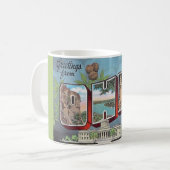 Vintage Ohio Postcard Mug Koffiemok (Voorkant links)