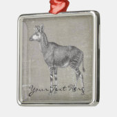 Vintage Okapi Metalen Ornament (Links)