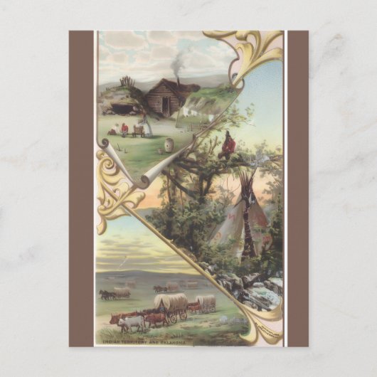 Vintage Oklahoma Briefkaart (Voorkant)