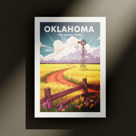 Vintage Oklahoma Briefkaart