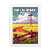 Vintage Oklahoma Magneet (Verticaal)