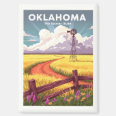 Vintage Oklahoma Magneet (Voorkant)