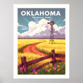 Vintage Oklahoma Poster (Voorkant)