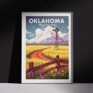Vintage Oklahoma Poster