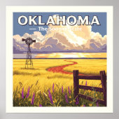 Vintage Oklahoma Poster (Voorkant)