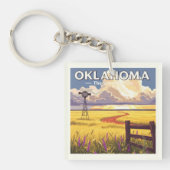 Vintage Oklahoma Sleutelhanger (Voorkant)