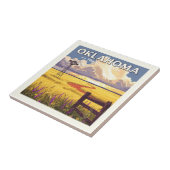 Vintage Oklahoma Tegeltje (Zijkant)