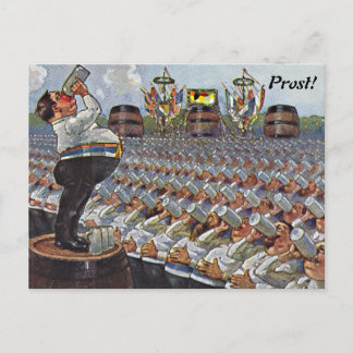 Vintage Oktoberfest Octoberfest Toast Briefkaart