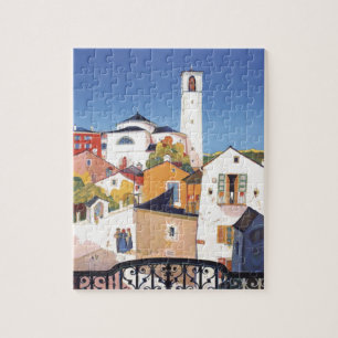 Vintage Old Ticino Tessin Canton Zwitserland Legpuzzel