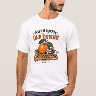 Vintage Old Towne Orange Grafische T-shirt