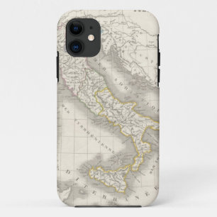 Vintage old world Italië kaart Italiaanse fijnproe iPhone 11 Hoesje