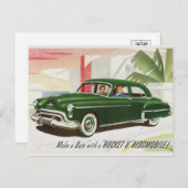 Vintage Oldsmobile Ad Briefkaart (Voorkant / Achterkant)