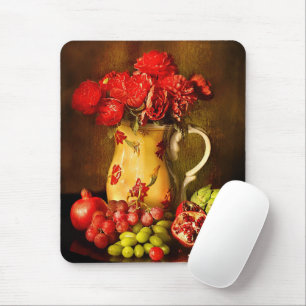 Vintage olievlekkers met fruit muismat