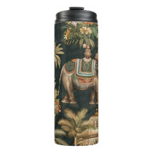 Vintage Olifant Jungle Tumbler – Exotisch Tropisch