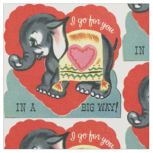 Vintage Olifant Valentijn Stof