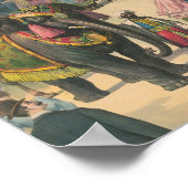 Vintage olifantenRide Poster (Hoek)